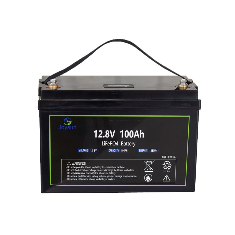 Cad é LFP 12.8V 100Ah 1280Wh LiFePO4 Battery Insuite i BMS?